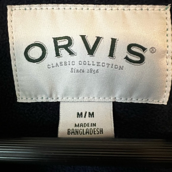 Orvis Fleece lined Snap Heritage Plaid Shirt Jacket Cabin Ready Medium gorpcore - Picture 3 of 10